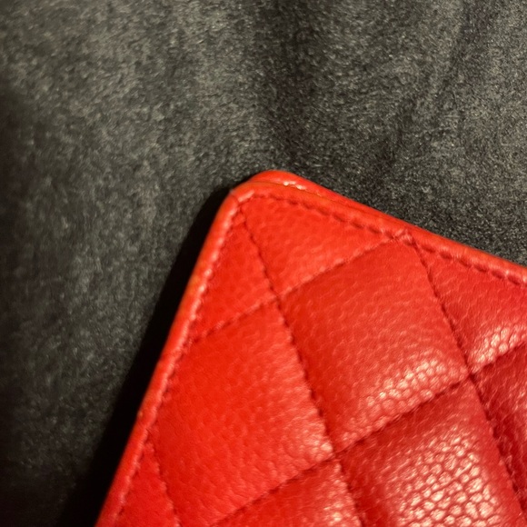 CHANEL QUILTED LEATHER WALLET COA BOX CLOTH - Picture 14 of 16